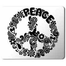 Peace Barış Sembol 2 Baskılı Mousepad Mouse Pad