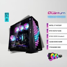 Quantum Gaming VEGAS VG1223 i7-14700F 32 GB 1 TB NVMe 12 GB RTX5070 Free Dos Masaüstü Oyuncu Bilgisayarı