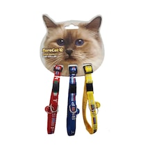 Eurocat Kedi Boyun Tasması Bayrak Desenli 10mm/28 CM (3 Adet)