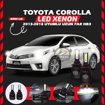 Toyota Corolla 2013-2018 Uzun Far Uyumlu Şimşek Etkili Led Xenon Light Series Hb3