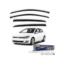 Niken Vw Golf 7 Cam Rüzgarlığı Kromlu 4'lü 2013+ Sonrası