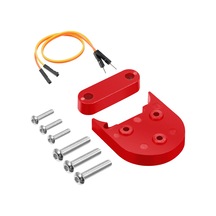 Geeksen "xiaomi M365 Elektrikli Scooter Aksesuarı - 10 İnç Tekerlek Çamurluk Ve Sehpa Yastığı Seti Siyah/kırmızı "