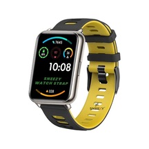 Huawei Watch Fit 2 Uyumlu Premium Sport Silikon Kordon, Siyah/sarı