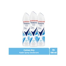 Rexona Cotton Dry 72 Saat Kadın Sprey Deodorant 3 x 150 ML