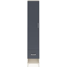 Hyperion Dolap 3 Raflı Tek Çekmeceli Tek Askılı 44x44x243 Aytaşı-antrasit Aytası