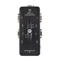 4 Port Usb Kvm Switch, 4 Kasa 1 Monitör Switch, 4 Bilgisayarı Tek Elden Yönetin