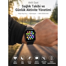 Mey İthalat Telefon Görüşmesi Destekli, Nabız Ölçümü Ve Uyku Analizi Özelliklerine Sahip Akıllı Saat