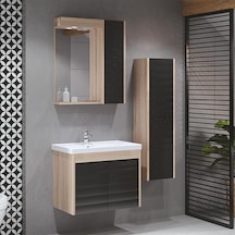 Denko Mostar 70 Cm Banyo Dolabı Takımı + Boy Dolabı Çok Renkli