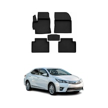 Toyota Corolla 11 2013-2018 Uyumlu 4d Havuzlu Paspas Kauçuk Siyah 5 Parça
