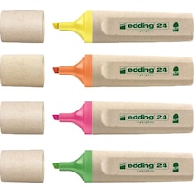 Edding 24 Ecoline Fosforlu Kalemi 4'lü Set Çok Renkli