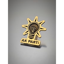 Ak Parti Dekope Kesim Yaka Rozeti Altın