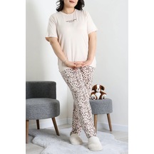 Modi Milan Büyük Beden Pijama Takımı Bej - 53735.1952. Açık Bej