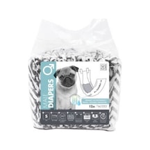 M-Pets Diapers 12'Li Dişi Köpekler için Külot S
