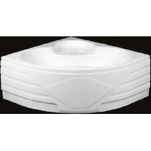 Alika 130x130 CM Oval Köşe Küvet Panelli