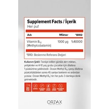 Ocean Methyl B12 Metilkobalamin 1000 Uq 15 Ml Sprey