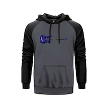 Metallica Ride The Lightning Guitar Gri Renk Reglan Kol Sweatshirt Gri