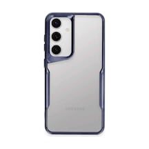 Samsung Uyumlu  Galaxy S24 Kılıf Boyi Silikon Kapak - Lacivert 0.2M-Çok Renkli