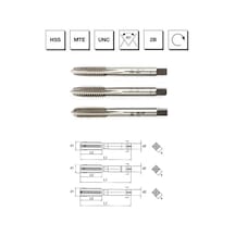 Mte Makina Takım 3/4" Hss Mte Normu Usa Normal Vidalı 3'lü Takım Kılavuzu - Unc - B00100141905