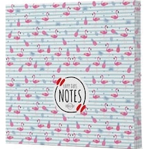 Flamingo 4 Çizgisiz Defter Yan Baskılı Siyah