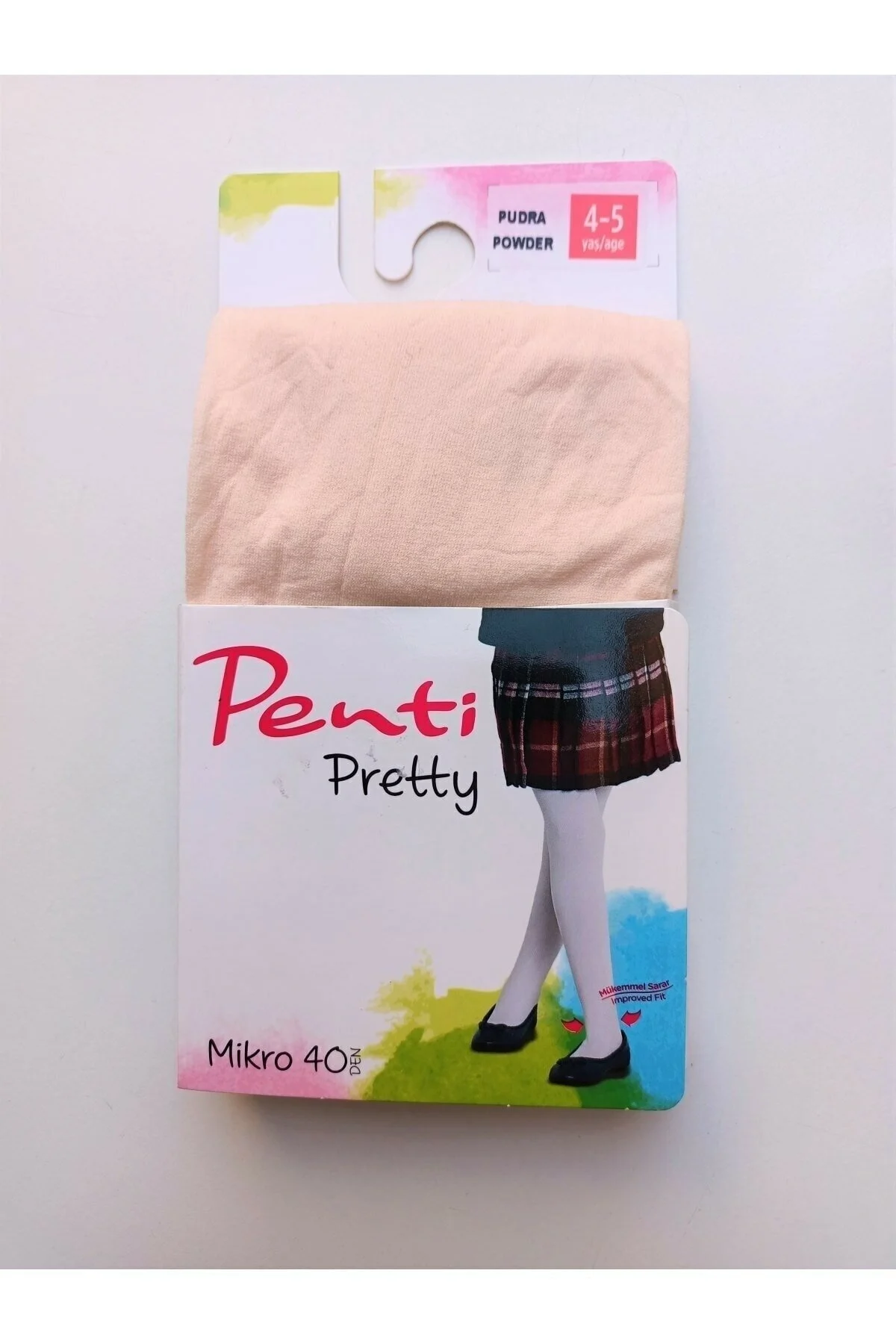 2'li Paket Penti Mikro 40 Çocuk Külotlu Çorap Pudra 2'li Paket Penti Mikro 40 Çocuk Külotlu Çorap Pudra