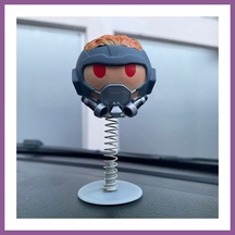 Bezos Star Lord Sallanan Kafa Zıp Zıp Marvel Lisanslı Rengaren Standart