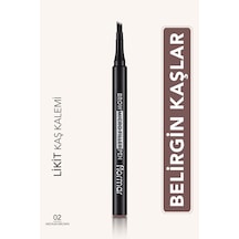 Flormar Brow Micro Filler Fırça Uçlu Likit Kaş Kalemi 002 Medium Brown