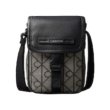 Calvin Klein Mıxed Emblem Aop Sma, 7ul Siyah Erkek Çapraz Çanta