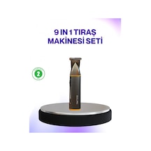 9 U 1 Arada Şarjlı Erkek Bakım Cihazı Saç Sakal Bıyık Ense Trimmer