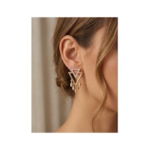 Çelik Sallantılı Kadın Küpe Altın - 933741553 Altın
