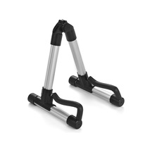 Ruicoo Alüminyum Alloy Ukulele Stantı 18-26 İnç İçin Taşınabilir A-çerçeve Yumuşak Yastıklarla Gümüş Renkli