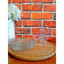 Opytnyj Stekol'nyj Zavod 13 Cm Çay Tabağı Takımı 6 Parça 186854893 Beyaz