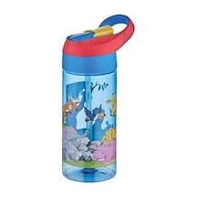 500ml Tritan Kalın Pipetli Çocuk Okul Su Matarası Mavi