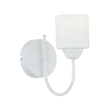 Esila Beyaz Boyalı Duvar Lambası Yatak Odası-Yatak Başı-Banyo İçin Modern Aplik Beyaz