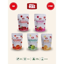 Evereat Freeze Dry Meyve Cipsi 5'li Set Çilek Frambuaz Hurma Elma Kavun Kurutulmuş Meyve 1 Adet