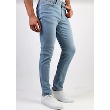 Slim Fit Likralı Erkek Kot Pantolon 30 Buz Mavi