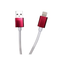 Apple iPhone Uyumlu 2a Usb Hızlı Şarj Kablosu 7 8 11 12 13 14 Pro Plus - Pembe