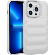 More Tr Apple Uyumlu iPhone 13 Pro Max Uyumlu Kamera Korumalı Parlak Aihttg'li Mtr Galya Kılıf-beyaz