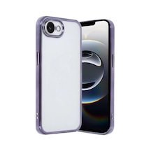 Apple iPhone Uyumlu  16e Uyumlu Kılıf Lensli Silikon - Mor