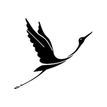 Kuş Silüeti Folyo Sticker 130cm Uzunluk Siyah