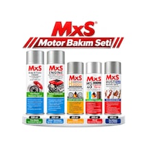 Mxs Motor Bakım Seti- Fren Balata Temizleyici, Çok Amaçlı Yağlayıcı Sprey, Şeffaf Sıvı Gres Sprey,pas Sökücü Sprey