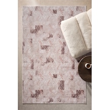 Villadia Home Textile Modern Desen Emboss Baskılı Dekoratif Kaymaz Taban Yıkanabilir Halı Yolluk Elit Şık Salon Oturma Odası Mutfak Koridor Antre Yatak Odası Halısı Yolluk Vdht4050vizon Vdh4050vizon