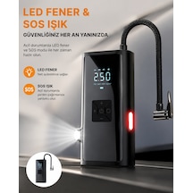 Led Fenerli Ve Sos Işıklı Çok Fonksiyonlu Hava Kompresörü Yeni Nesil - Lisinya