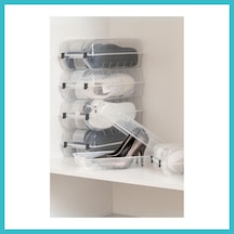 Bezos 6 Lı Ayakkabı Kutusu Bayan & Ayakkabılık Organizeri 20x37x13 Cm Dfnbez Çok Renkli