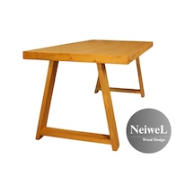Neiwel Siam Doğal Ahşap Mutfak Ve Yemek Masası-80-120 Açık Ceviz