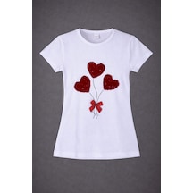 Dıgıl Kids Kız Çocuk Gösteri T-shirt Beyaz - Kırmızı