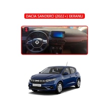 Dacıa Sandero 2022+ Ekranlıtorpido Koruma Halısı Kırmızı Kenar