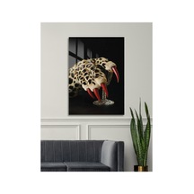 Leoparın Pençesinde Lüks Cam Tablo Tasarımı - Modern Tarz Ev Dekorasyonu Hayvan Figürlü Dekoratif Duvar Tablosu, Salon, Ofis Ve Çalışma Alanı Dekoru,