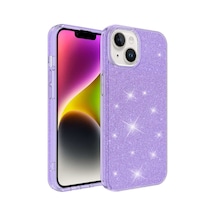 Apple Uyumlu iPhone 14 Kilif Zore Shining Simli Silikon Kilif 560866114