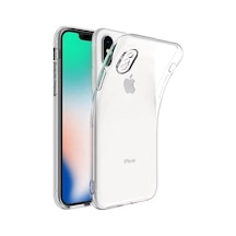 Apple Uyumlu iPhone X Xs Kılıf Kamera Korumalı Silikon Renksiz Şeffaf
