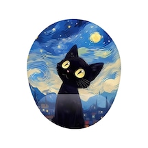 Van Gogh Kedi Bilek Destekli Mouse Pad